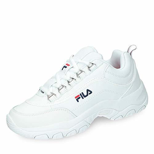 Moda Fila Strada Low wmn, Zapatillas Altas para Mujer, Blanco