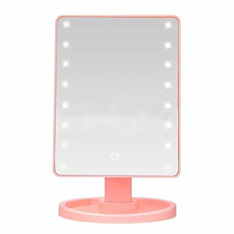 Producto Espejo de maquillaje con luz LED Espejo de maquillaje Iluminado 180 °