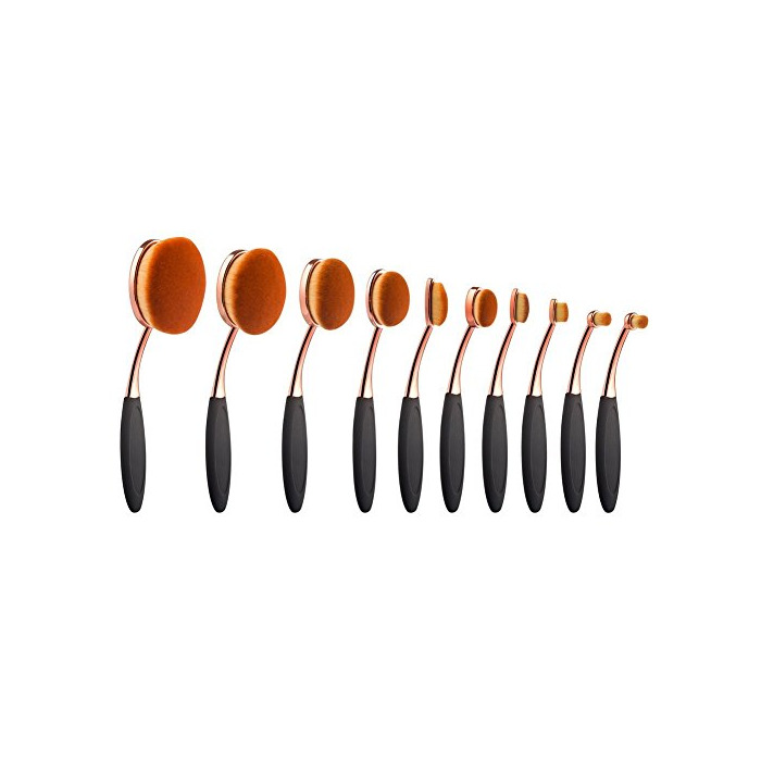 Belleza Yoseng Foundation Oval Makeup Concealer Powder Brush Set