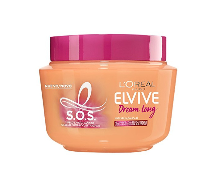 Belleza Elvive S.O.S. Dream Long Mascarilla - 3 Recipientes de 300 ml -