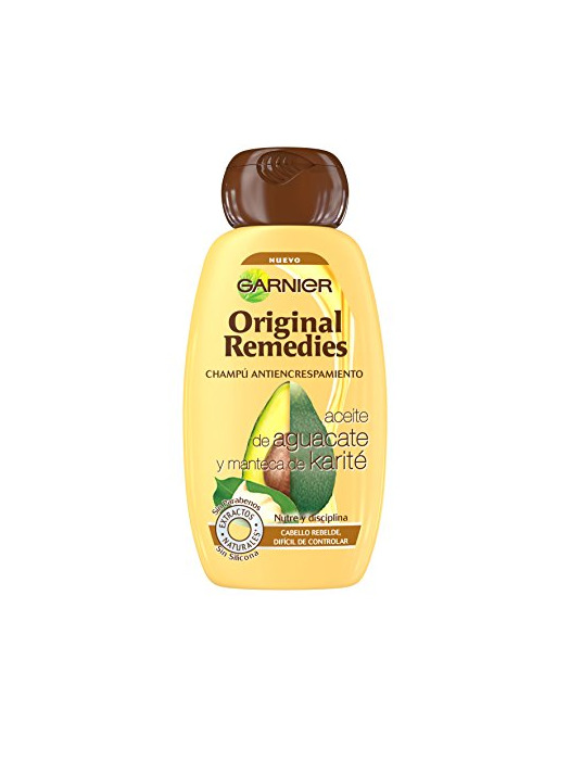 Beauty Garnier Original Remedies - Champú antiencrespamiento - Cabello rebelde