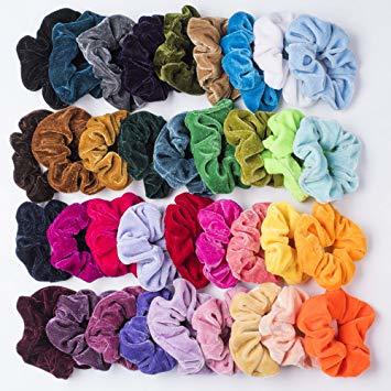 Moda 36 Pcs Premium Velvet Hair Scrunchies Hair Bands ... - Amazon.com