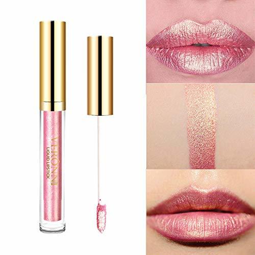 Brilho Lip Gloss Lips Pigmento Mineral LÃ­quido Lip Palo Gold Shimmer Larga