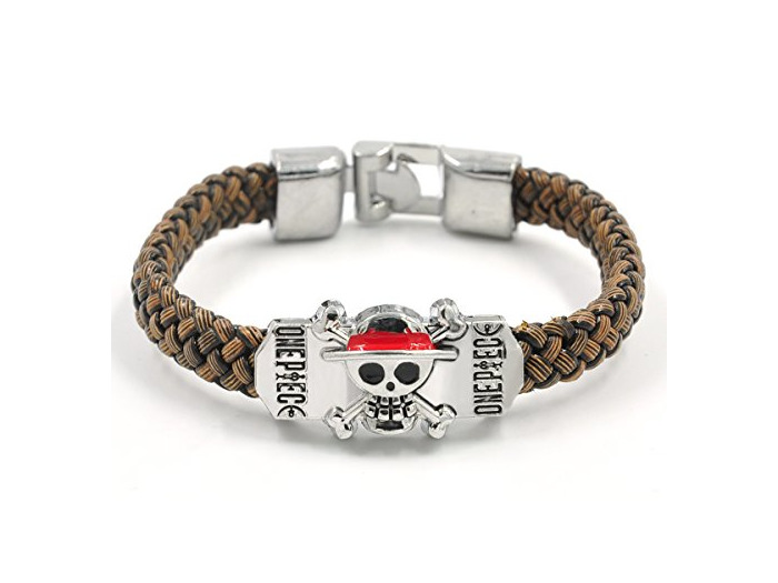 CoolChange Pulsera Trenzada con Jolly Roger de la tripulación de Piratas Sombreros