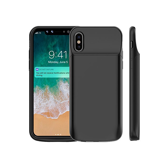 Electronic Bovon Funda Bateria para iPhone X, 6000mAh iPhone 10 Power Bank Externa