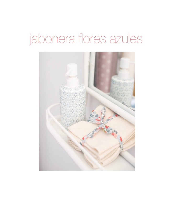 Producto Jabonera flores azules