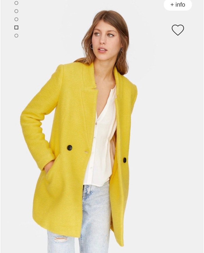 Social Abrigo amarillo Stradivarius