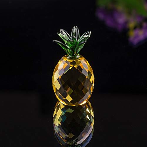 Home LtrottedJ - Figura de piña de Cristal Decorativa de Feng Shui