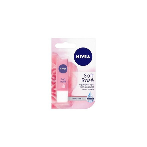 Product Nivea Soft Rose Lip Balm "Highlights Lips With A Natural Rose Sheen