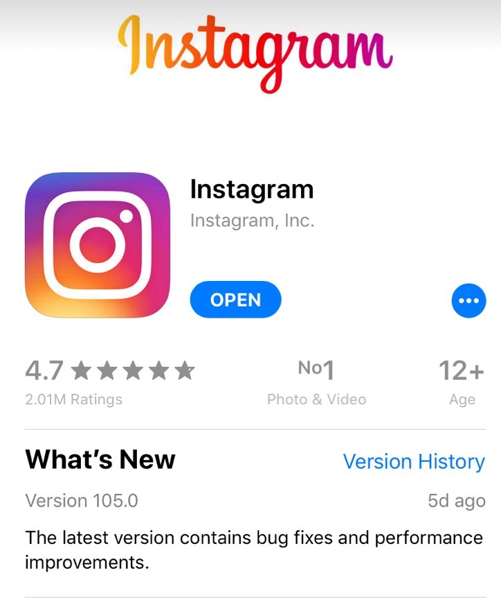 App Instagram 