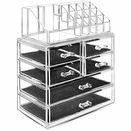 Elemento de la categoría hogar TRESKO® Cosméticos Organizador acrílico para Maquillaje, Joyas, Accesorios, joyero, Caja de Almacenamiento