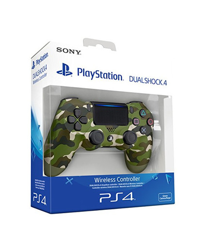 Sony - Dualshock 4 V2 Mando Inalámbrico, Color Verde Camuflaje