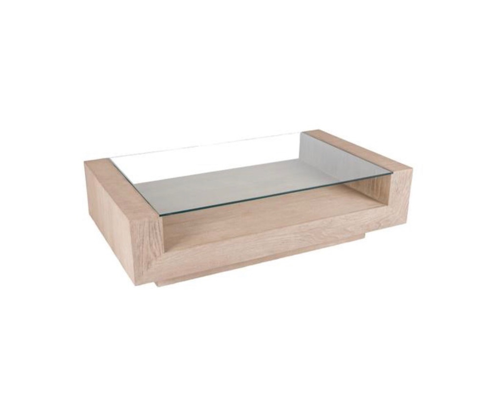 Mesa de centro en madera de roble 