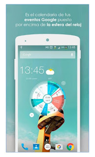 App Planificador & calendario en widget de reloj