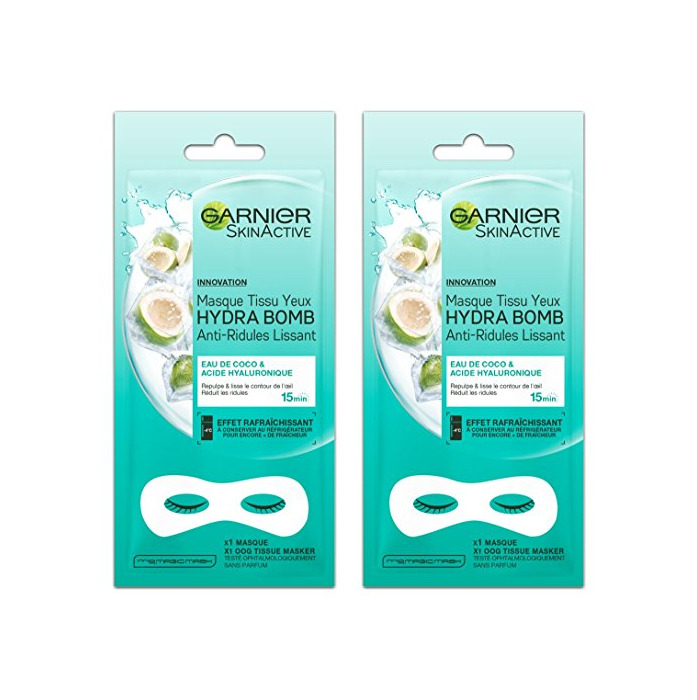 Beauty Garnier Skinactive máscara tejido ojos hydrabomb anti-ridules lissant 6 G – Lote de 2