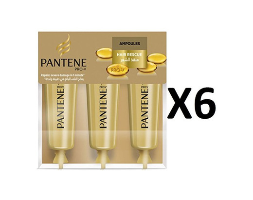 Pantene Pro-V humedad renovación pelo ampolla de rescate 3 x 15 ml – pack de 6