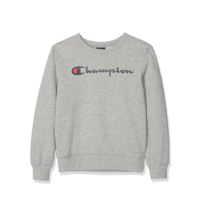 Champion Crewneck Sweatshirt Sudadera, Gris