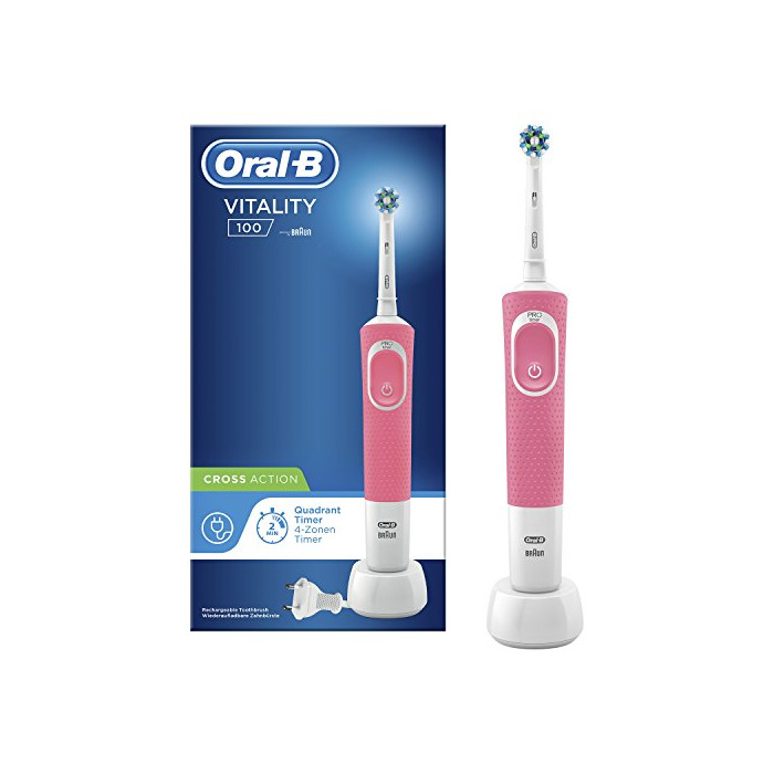 Belleza Oral-B Vitality 100 Rosa Crossaction Eléctrico