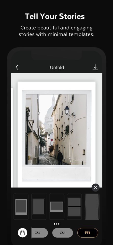 Moda Unfold — Editor de Historias en App Store