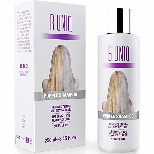 Belleza B Uniq - Champú matizador con pigmentos violetas para conseguir tonos plateados