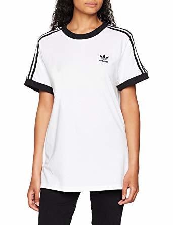 Fitness adidas 3 Stripes tee White Camiseta