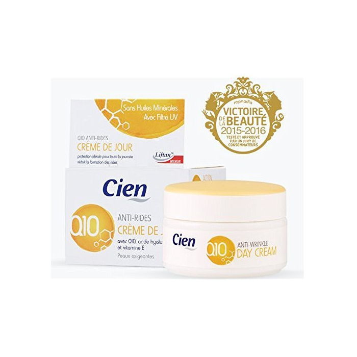 Beauty Crema Cien Q10 Antiarrugas con Vitamina E y Filtro UV 50 ml