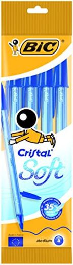 BIC Cristal Soft bolígrafos punta media