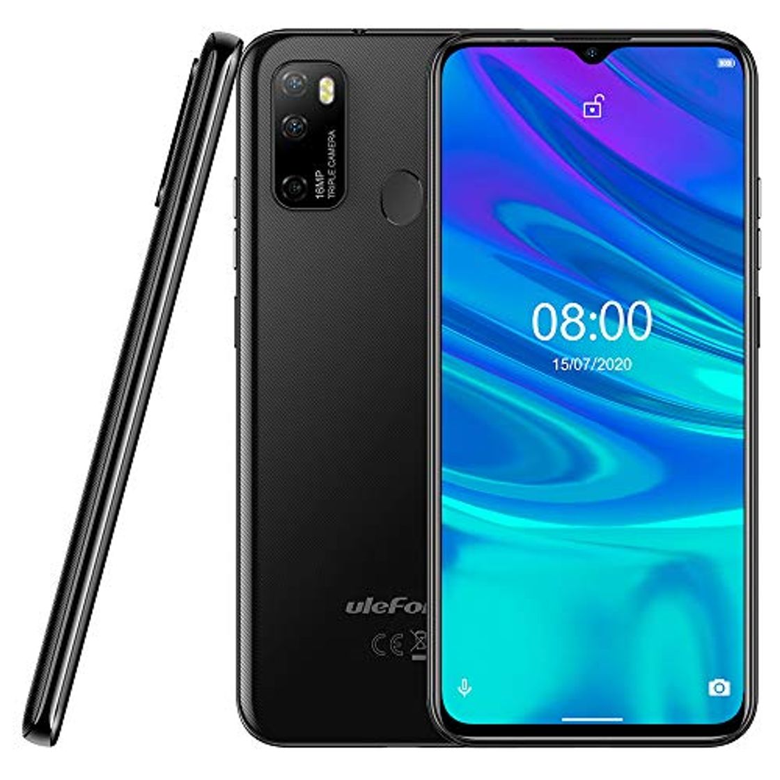 Social Ulefone Note 9P Teléfono Android 10, 6.52 '' Smartphone 16MP Cuatro Cámara,