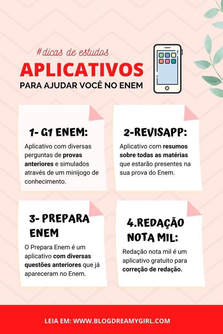 Moda Apps para te ajudar no enem: