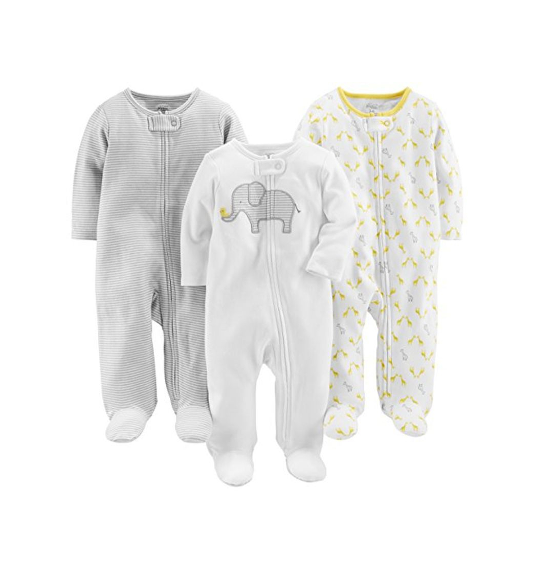 Fashion Simple Joys by Carter's Baby Paquete de 3 para dormir y jugar