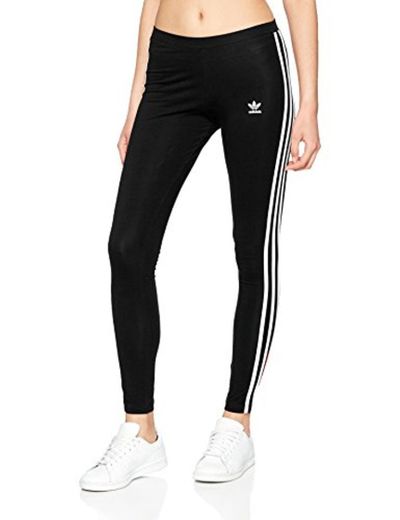 adidas 3 STR Tights, Mujer, Negro