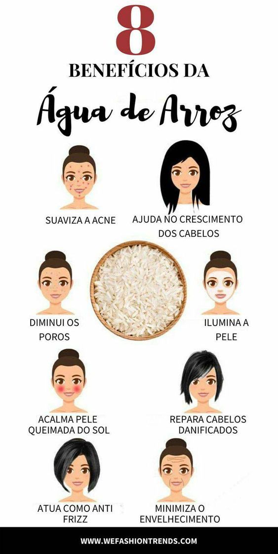 Fashion Água de arroz e seus benefícios.