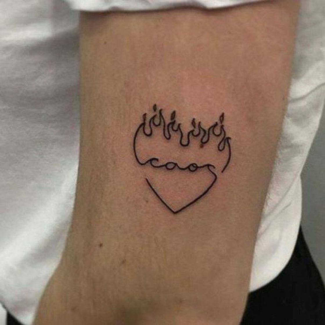 Moda Tatoo coração