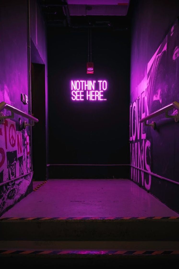 Fashion Wallpaper roxo neon