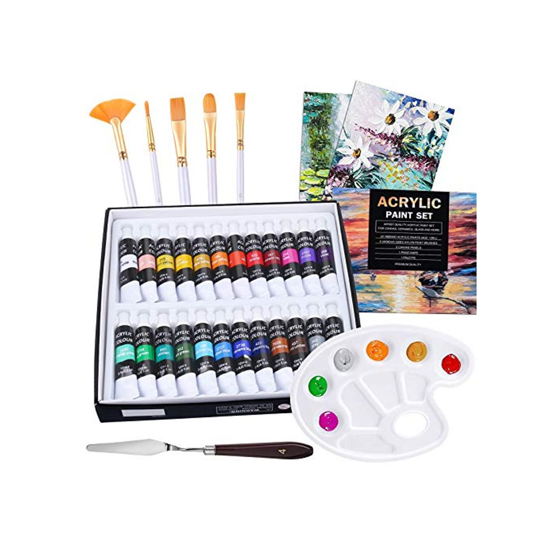 Products 24 Tubos Pinturas Acrílicas para Pintar