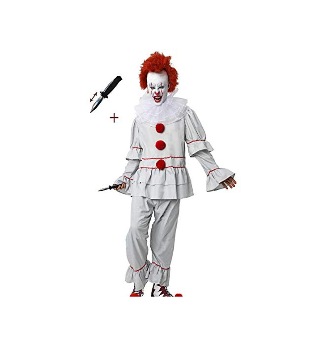 Producto Gojoy Shop-Disfraz y Cuchillo de Broma Retráctil de It Payaso Asesino para