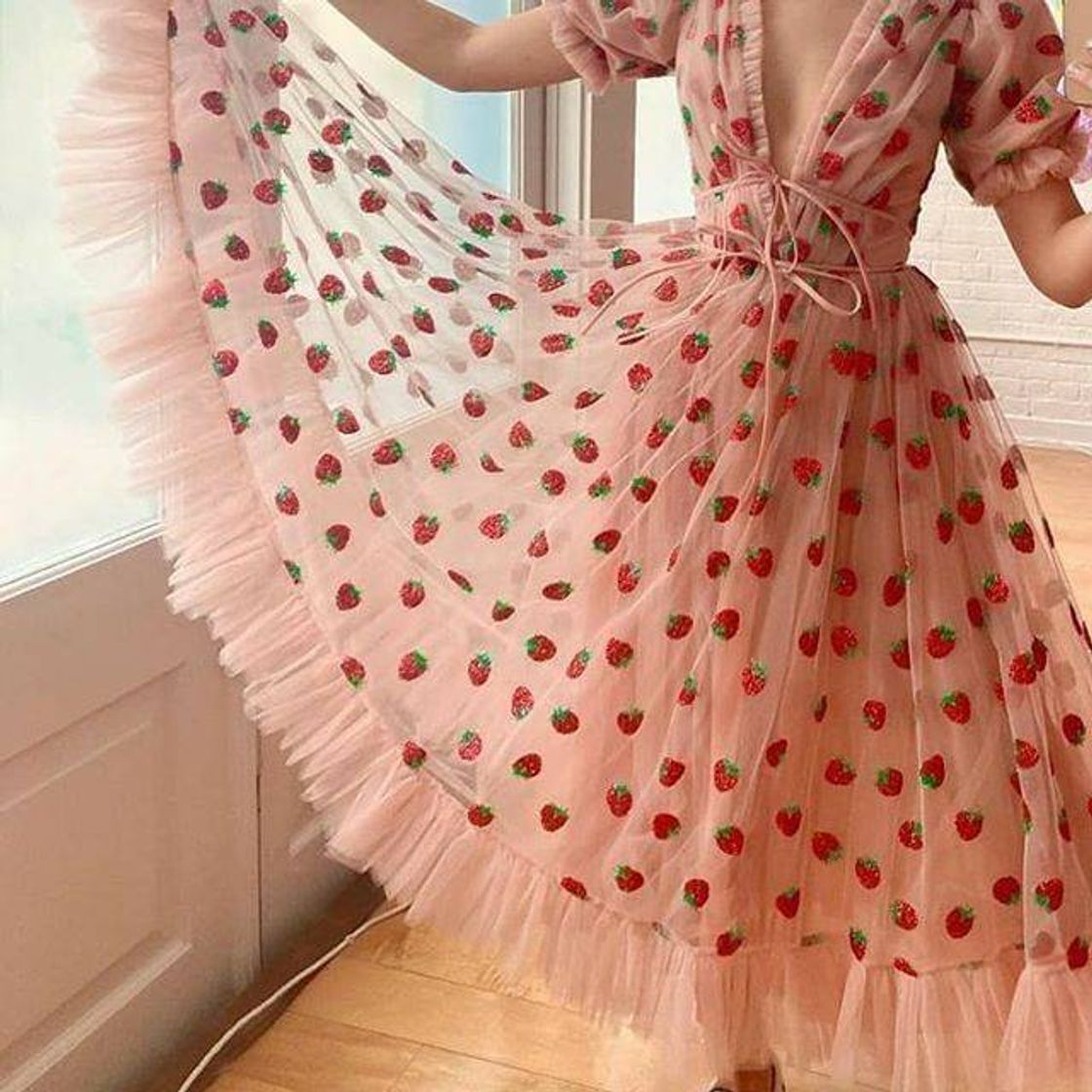 Moda Vestido Strawberry 🍓