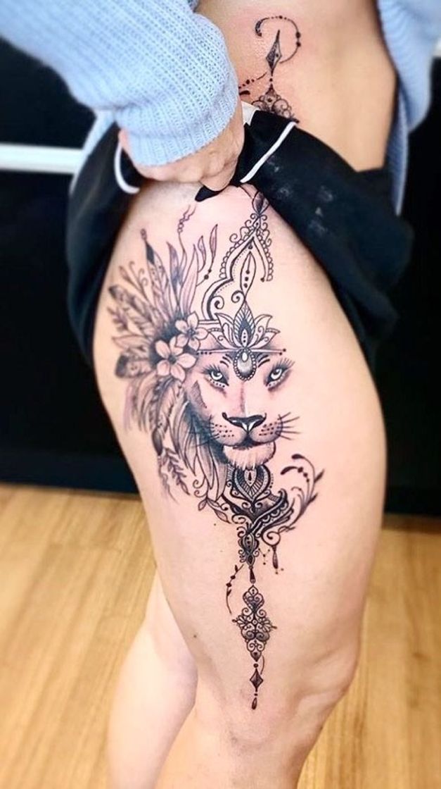 Moda Tattoo de leão 🦁 