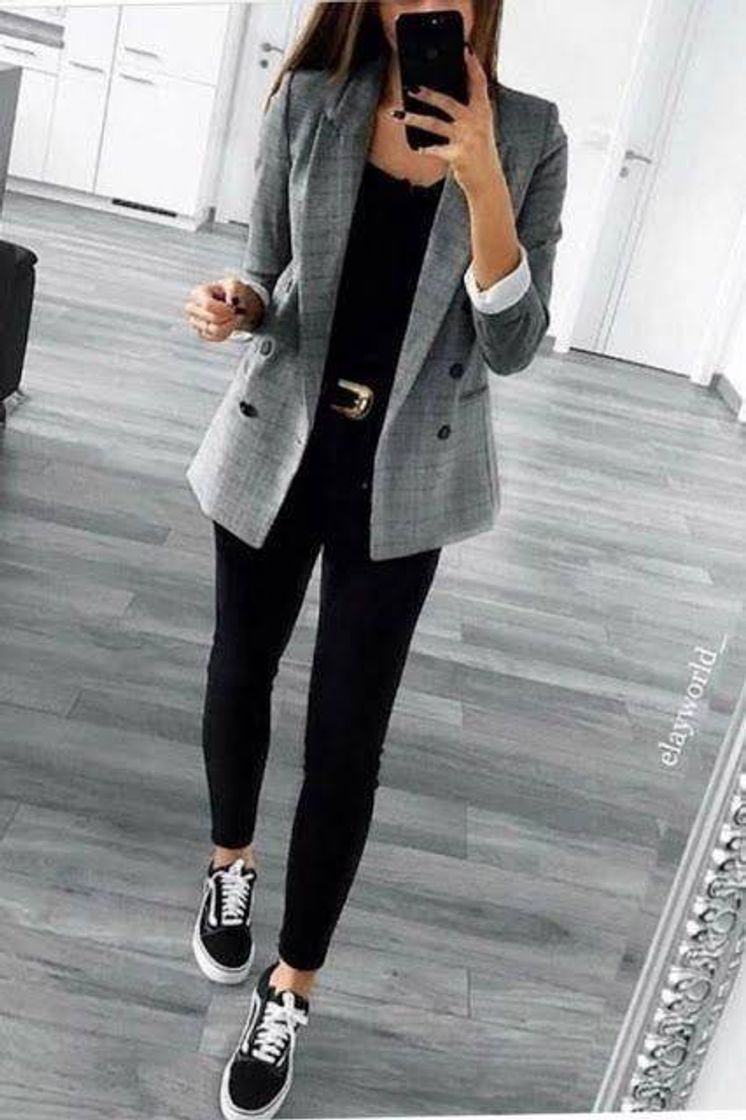 Fashion Blazer + vans 