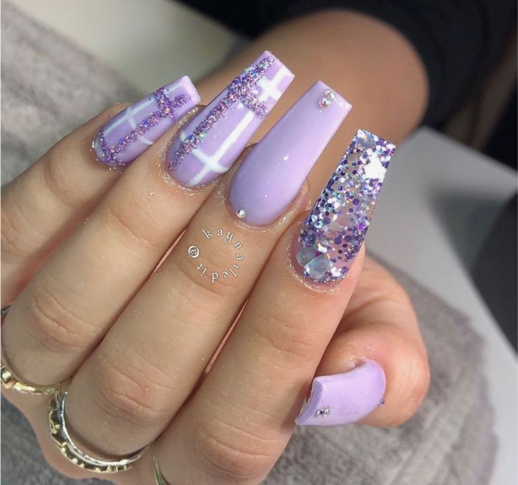 Moda purple nails ✨💜