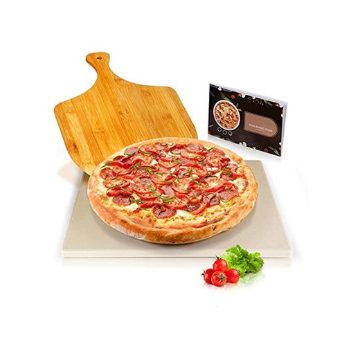 Piedra para Pizza 38 x 30 cm en Cordierita