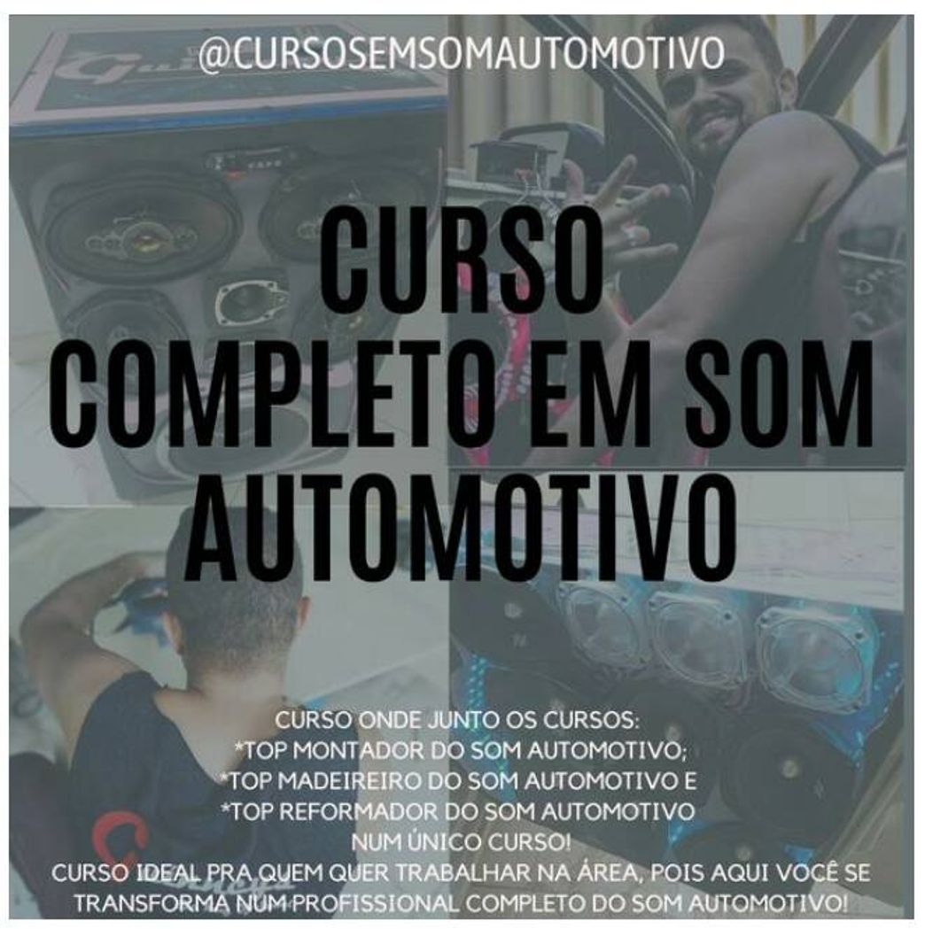 Social CURSO COMPLETO EM SOM AUTOMOTIVO 