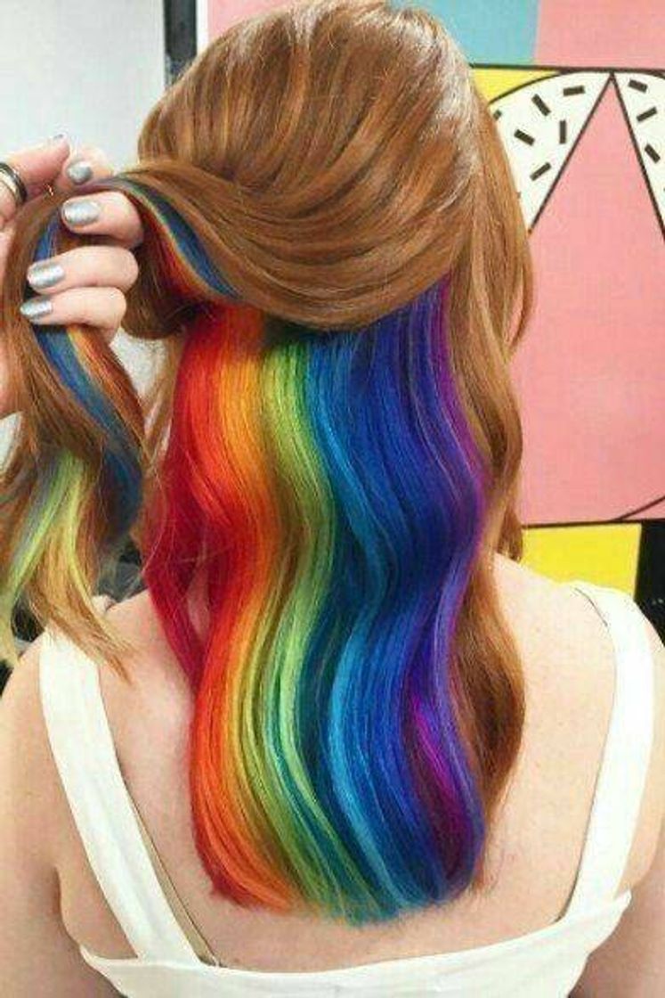 Fashion rainbow hair