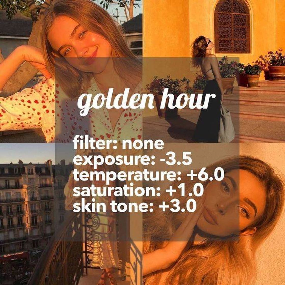 Moda Filtro golden hour