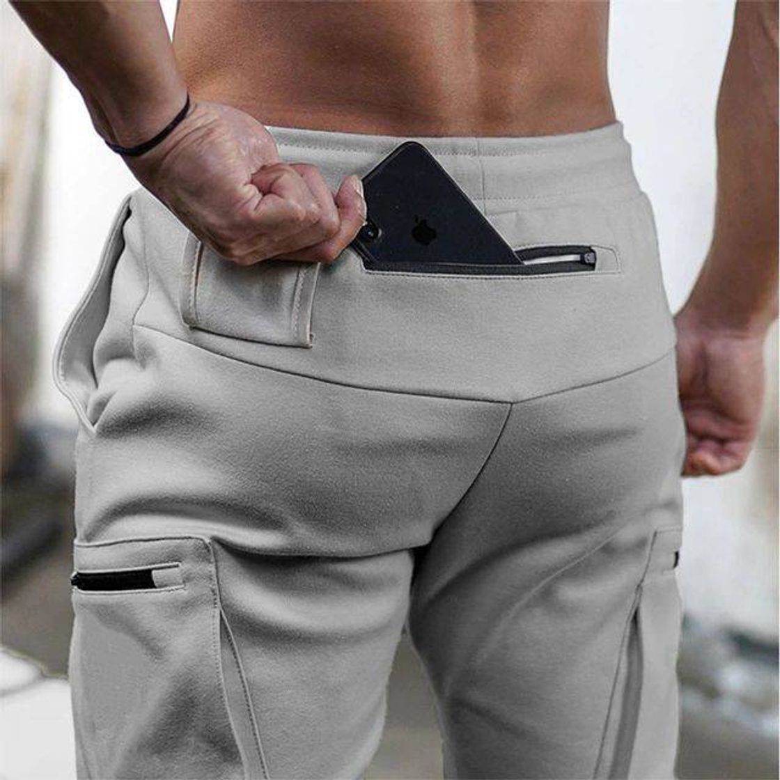 Fashion Calça jogging masculina 