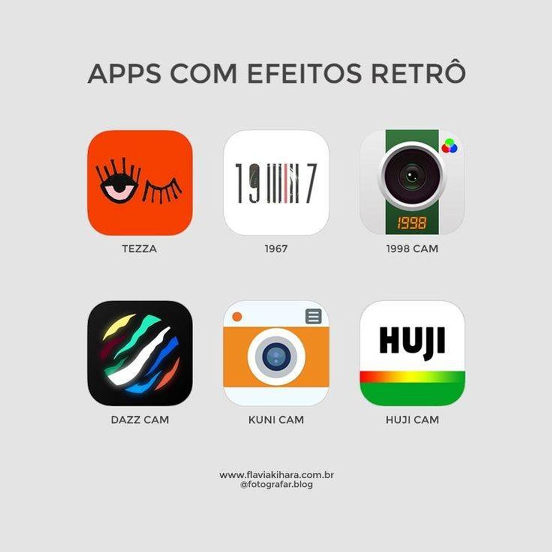 Moda Aplicativos com efeito retrô 