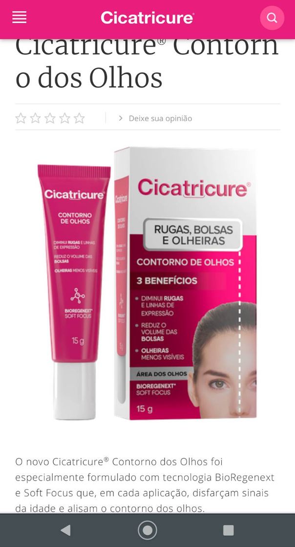 Product Cicatricure contorno dos olhos