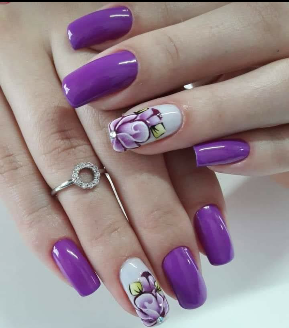 Social Nails 💅🌺 roxo
