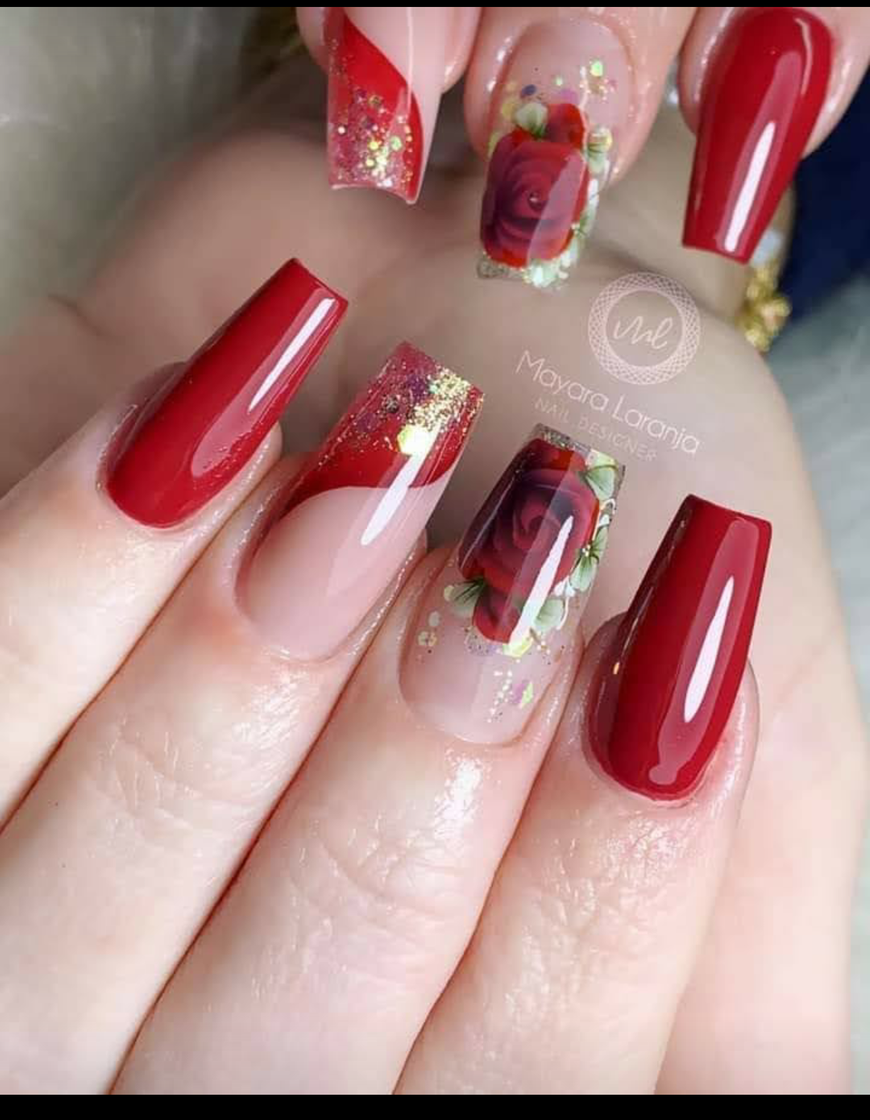Social Unhas 🌹 vermelho 