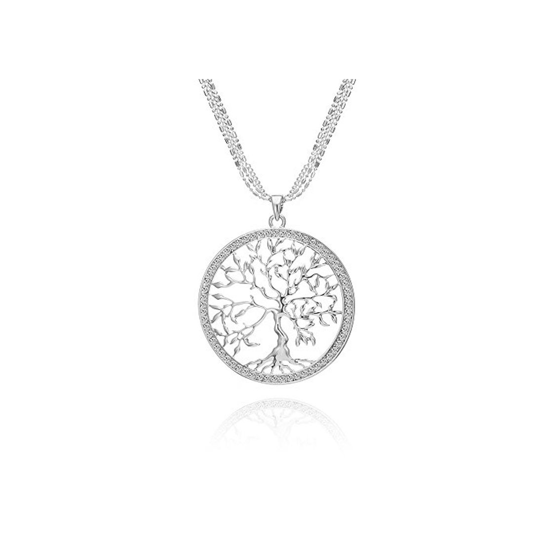 Social Ouran Mujer chapado en plata Crystal